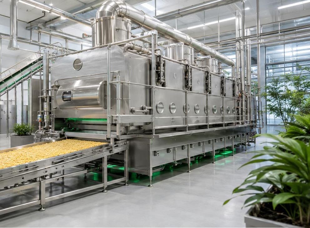 SNAP fluid-bed drying line, high-convection processing equipment